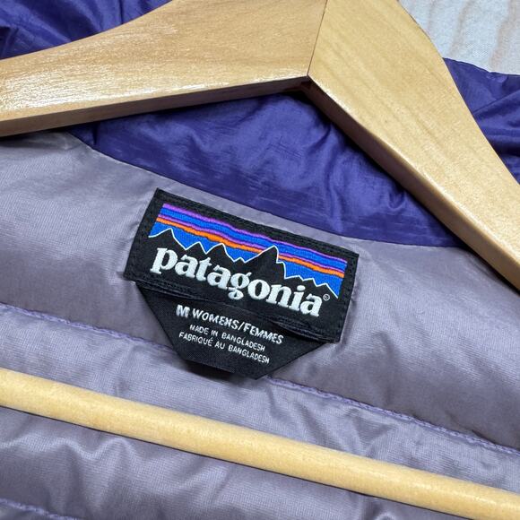 Patagonia Women's Medium Goose Down 800-Fill Insulated Puffer Jacket Purple - Picture 8 of 9